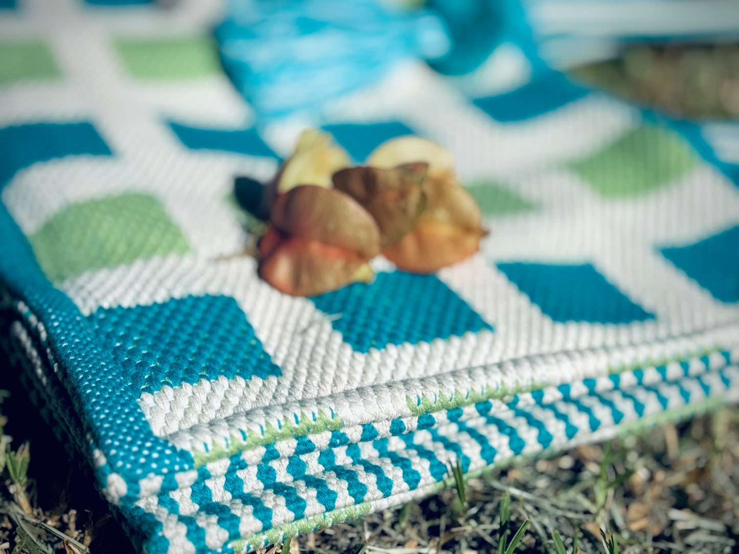 The Modern Patchwork Bag (blue)