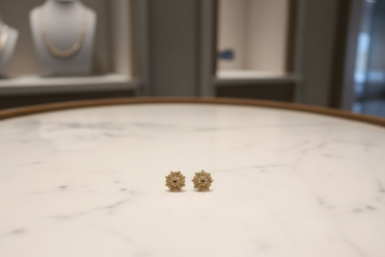 Mandala Flower Studs