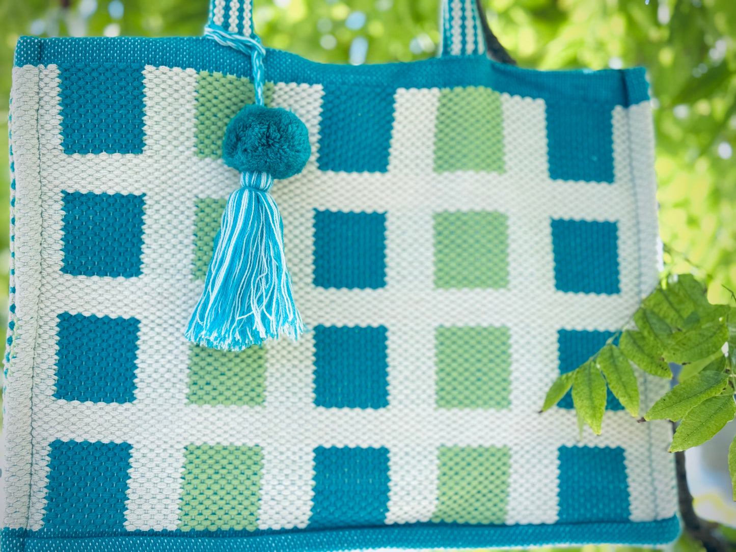 The Modern Patchwork Bag (blue)