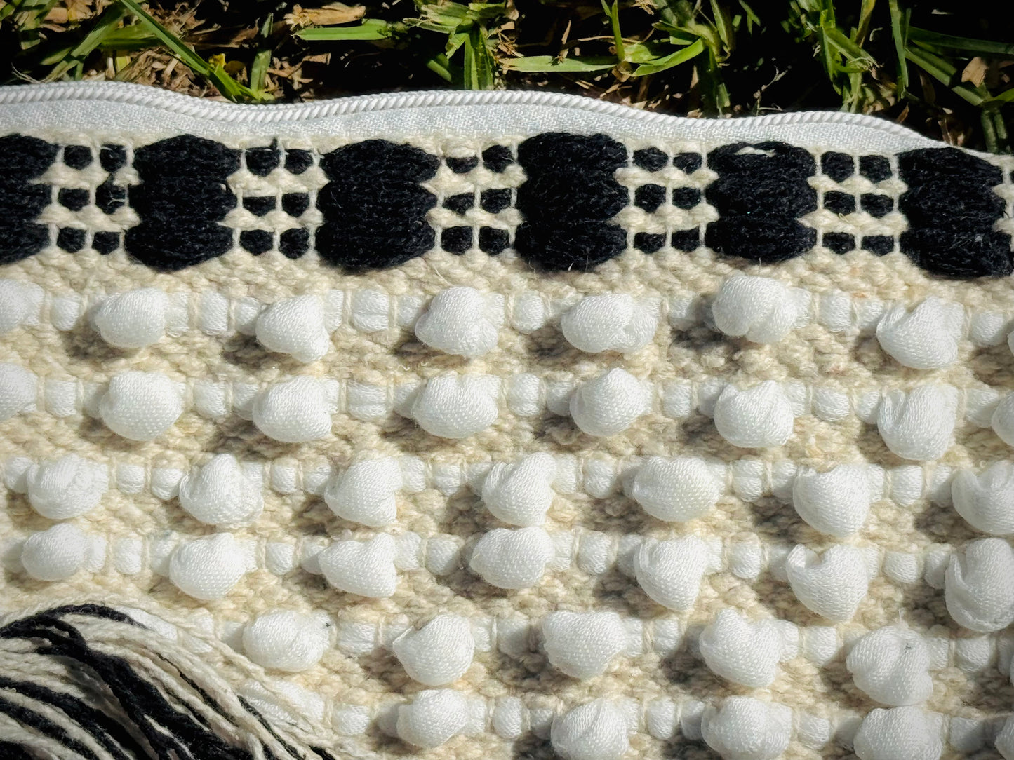 Midnight Bloom Fringe Bag