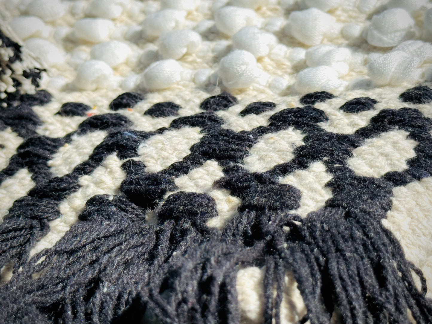 Midnight Bloom Fringe Bag